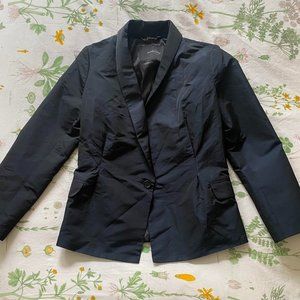 Rachel Comey Darkest of Blues Tailored Tuxedo Blazer